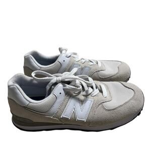 New Balance 574 Sneakers Women's Size 7 White Gray Shoes New